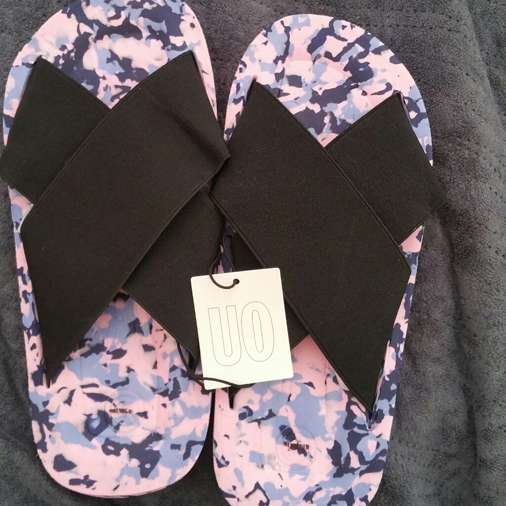 Urban Outfitters tie dye sole slides